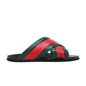 Gucci Wmns Slide Web Stripe 'Black'