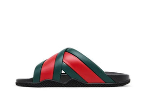 Gucci Wmns Slide Web Stripe 'Black'