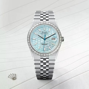 Rolex | Land-Dweller | 127386TBR | Platinum | 40 mm | Platinum | Blue | Automatic
