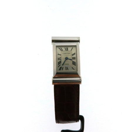 Cartier Driver's Limited Edition Privee Collection 150 pezzi oro bianco 18k Meccanico 2 cinturini in alligatore di dimensione diversa
