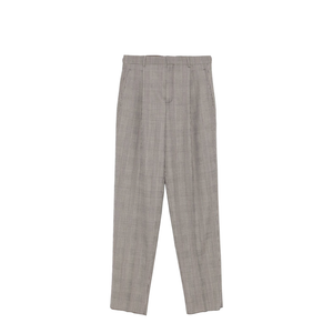 High-Waisted Pants in Prince of Wales Wool