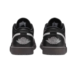 Jordan 1 Low Black White Dark Smoke Grey (REFLECTIVE SWOOSH)