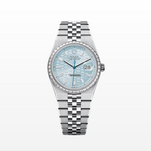 Rolex | Land-Dweller | 127286TBR | Platinum | 36 mm | Platinum | Blue | Automatic