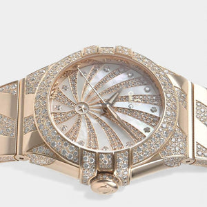 Omega Constellation Ladies Diamonds / Red gold / 31 mm / 123.55.31.20.55.008