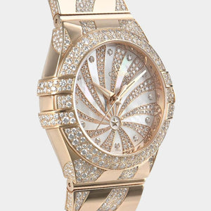 Omega Constellation Ladies Diamonds / Red gold / 31 mm / 123.55.31.20.55.008