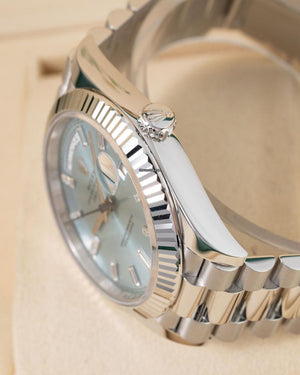Rolex | Day-Date | 228236 | Platinum | 40 mm | Blue | Automatic