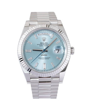 Rolex | Day-Date | 228236 | Platinum | 40 mm | Blue | Automatic