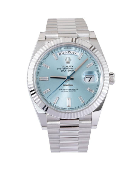 Rolex | Day-Date | 228236 | Platinum | 40 mm | Blue | Automatic