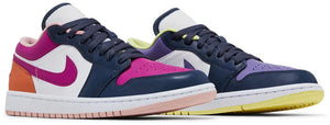 Air Jordan 1 Low SE 'Mismatched - Purple Magenta' (W)