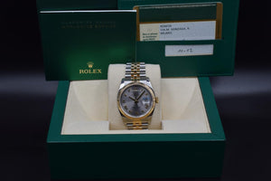 Rolex | Datejust | 116233 | Gold/Steel | 36 mm | Gold/Steel | Grey | Automatic