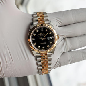 Rolex | Datejust | 126333 | Gold/Steel | 41 x 49 mm | Gold/Steel | Black | Automatic