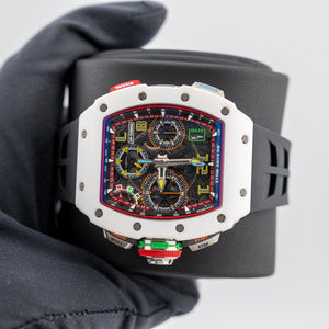 Richard Mille Quartz Tpt Automatic Split Seconds Rm65-01 White NTPT