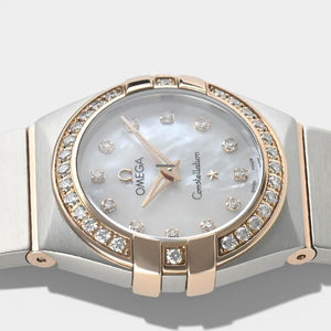Omega Constellation Quartz Steel&Rose gold / 24 mm / Box&Papers / 123.25.24.60.55.001