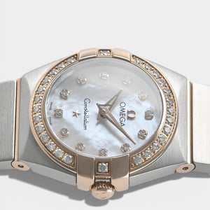 Omega Constellation Quartz Steel&Rose gold / 24 mm / Box&Papers / 123.25.24.60.55.001