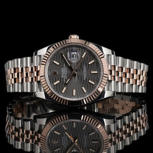 Rolex | Datejust | 126331 | Steel | 41 mm | Rose gold | Grey | Automatic