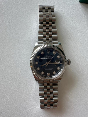 Rolex | Datejust | 4D4844CB | Steel | 36 mm | Steel | Blue | Automatic