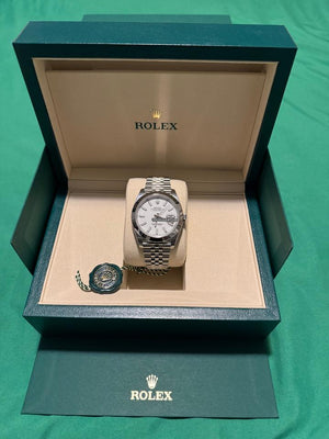 Rolex123600 Silver Jubilee Luxury Bracelet with Silver Bezel