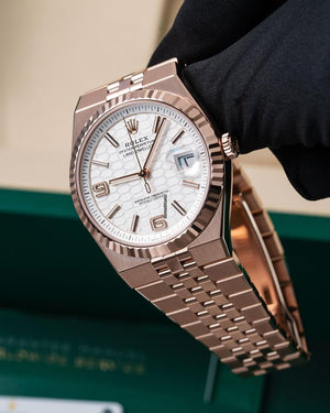 Rolex | Land-Dweller | 127335 | Rose gold | 40 mm | White | Automatic