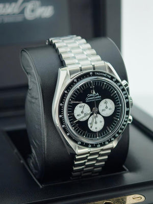 Omega Speedmaster Professional Moonwatchbasel one Speedmaster Moonwatch reverse panda 5 years international warranty sapphire crystal