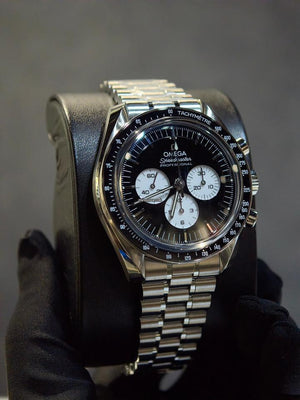 Omega Speedmaster Professional Moonwatchbasel one Speedmaster Moonwatch reverse panda 5 years international warranty sapphire crystal