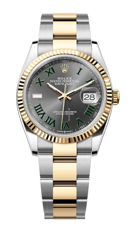 Rolex | Datejust | 126233 | Steel | 36 mm | Yellow gold | Grey | Automatic