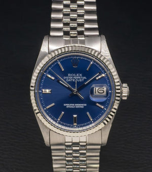 Rolex | Datejust | 1601 | Steel | 36 mm | Steel | Blue | Automatic