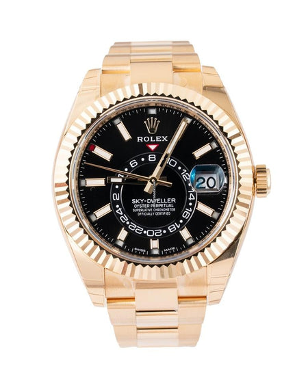 Rolex | Sky-Dweller | 326938 | Yellow gold | 42 mm | Black | Automatic