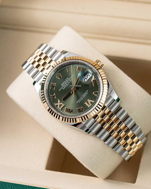 Rolex | Datejust | 126233 | Gold/Steel | 36 mm | Green | Automatic