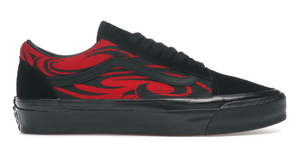 Vans Premium Old Skool Shoe Black Red