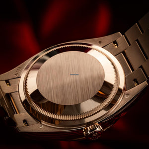 Rolex | Day-Date | 128235 | Rose gold | 36 mm | Rose gold | Blue | Automatic