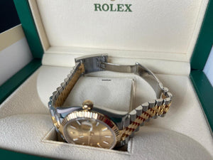 Rolex | Datejust | 126233 | Yellow gold | 36 mm | Gold/Steel | Champagne | Automatic