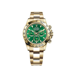 Rolex | Daytona | 116508 | Yellow gold | 40 mm | Yellow gold | Green | Automatic