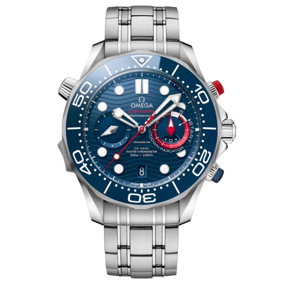 Omega Seamaster Diver 300 MAmerica's Cup 210.30.44.51.03.002 New Full Set