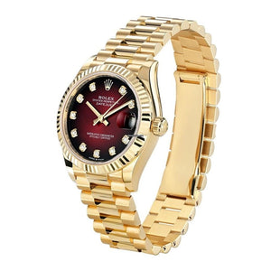 Rolex | Datejust | 278278 | Yellow gold | 31 mm | Yellow gold | Red | Automatic