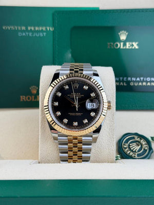 Rolex | Datejust | 126333 | Steel | 41 mm | Gold/Steel | Black | Automatic