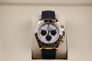 Rolex | Daytona | 126518ln | Yellow gold | 40 mm | Rubber | Turquoise | Automatic