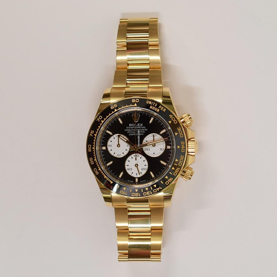 Rolex | Daytona | 126528LN | Yellow gold | 40 mm | Yellow gold | Black | Automatic
