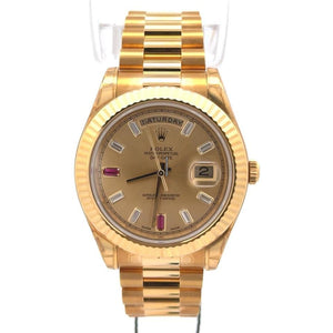 Rolex | Day-Date | 218238 | Yellow gold | 41 mm | Yellow gold | Champagne | Automatic