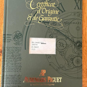 Audemars Piguet Gentlemans Automatic Wristwatch 18 CT Gold Case Black Strap