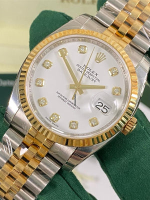 Rolex | Datejust | 116233 | Gold/Steel | 36 mm | Gold/Steel | White | Automatic