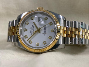 Rolex | Datejust | 116233 | Gold/Steel | 36 mm | Gold/Steel | White | Automatic