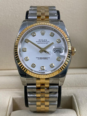 Rolex | Datejust | 116233 | Gold/Steel | 36 mm | Gold/Steel | White | Automatic