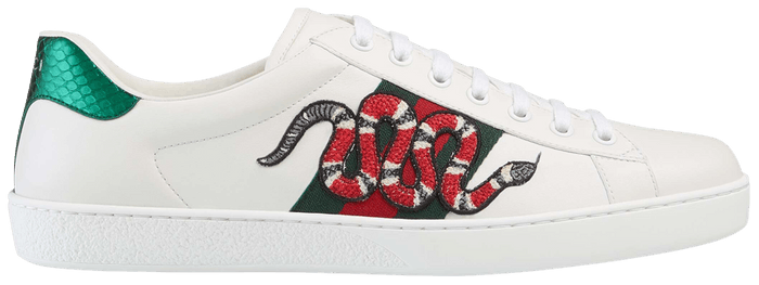 GUCCI ACE EMBROIDERED SNEAKER 'SNAKE'