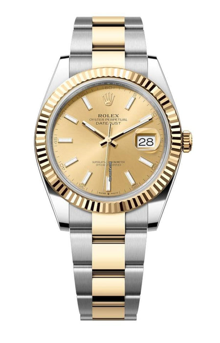 Rolex | Datejust | 126333 | Steel | 41 mm | Yellow gold | Champagne | Automatic