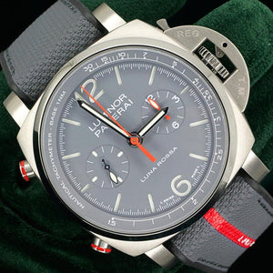 Panerai2025 NEW UNWORN Luminor Chrono Flyback “Luna Rossa Titanio” Ltd. Ed. FULL SET PAM01654