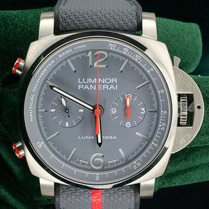 Panerai2025 NEW UNWORN Luminor Chrono Flyback “Luna Rossa Titanio” Ltd. Ed. FULL SET PAM01654
