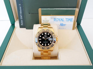 Rolex | GMT-Master II | 116718LN | Yellow gold | 40 mm | Yellow gold | Black | Automatic