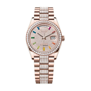 Rolex | Day-Date | 128345RBR-0043 | 36 mm | Rose gold | Automatic