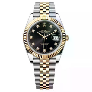 Rolex | Datejust | 126333-0006 | 41 mm | Gold/Steel | Black | Automatic