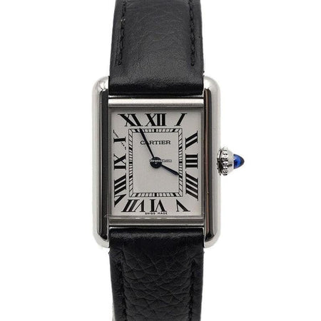 Cartier Tank Must Small Quartz Leather Band Women's Watch AA56344